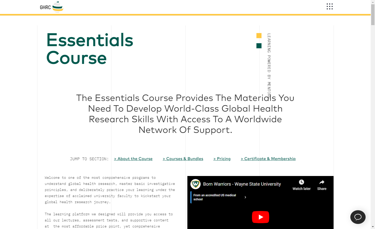 GHRC-Essentials-Course