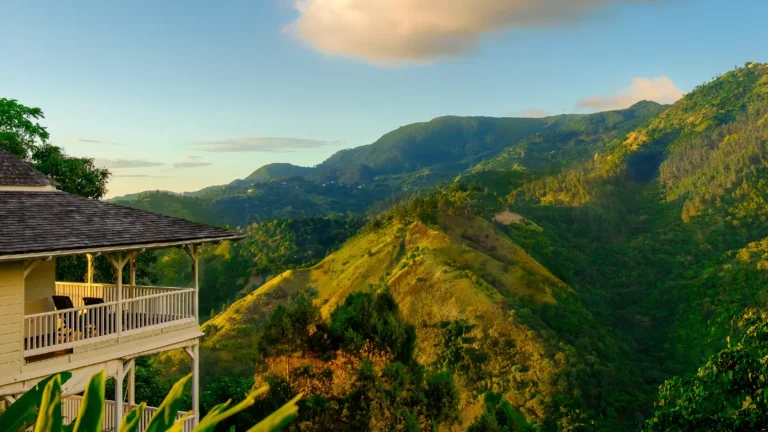 earthstrong business name - image of the blue mountains in jamaica